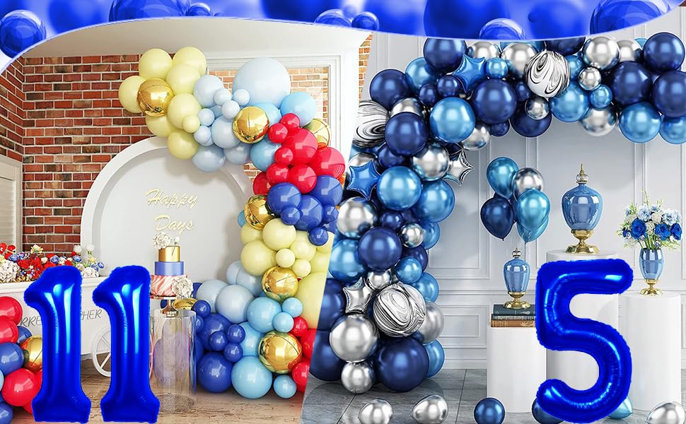 Amazon.co.jp: 40インチ ネイビーブルー 数字1バルーン 1歳の誕生日
